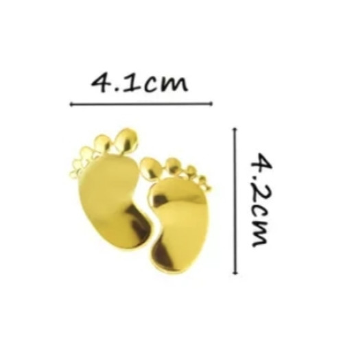 Cake Topper-Acrylic Baby Feet 6's