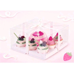 Bento 5 Cupcakes All Clear Lid