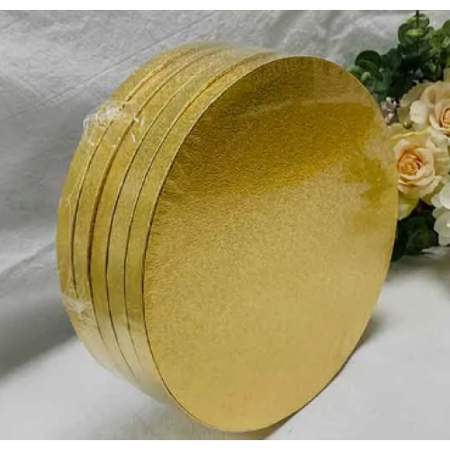 Round Cake Board Double Thick 12 inch - Gold