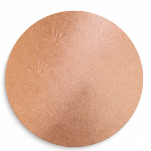 Round Cake Board Thin Masonite 10 inch - Rose Gold