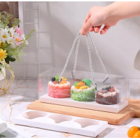 3 Cupcake Clear Box With Rope 3 Cupcake Clear Box With Rope