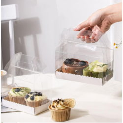 2 Cupcake Box with Handle All Clear