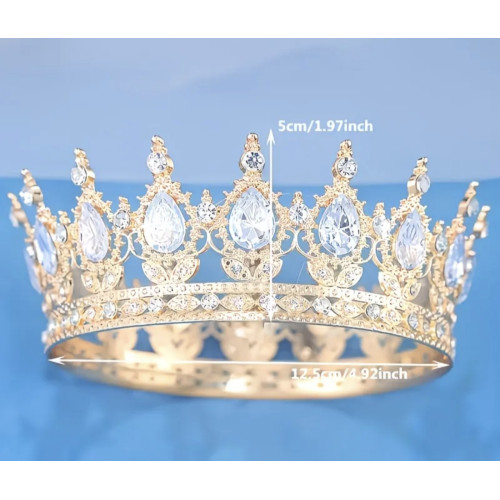 Crown-Medium Metal With Diamonds