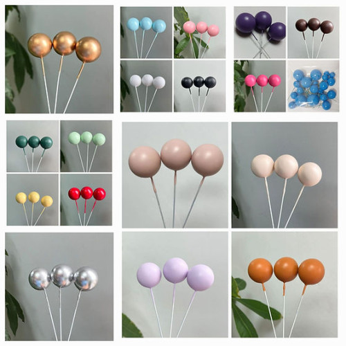 Faux Balls-Matt Shine-Pack of 6