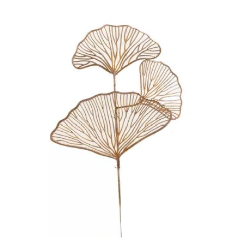 Cake Topper-Plastic Ginkgo Leaves