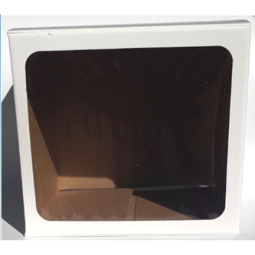 White C/Box- 3D 10" High With Window