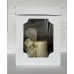 White C/Box- 3D 12" High With Window & Lid