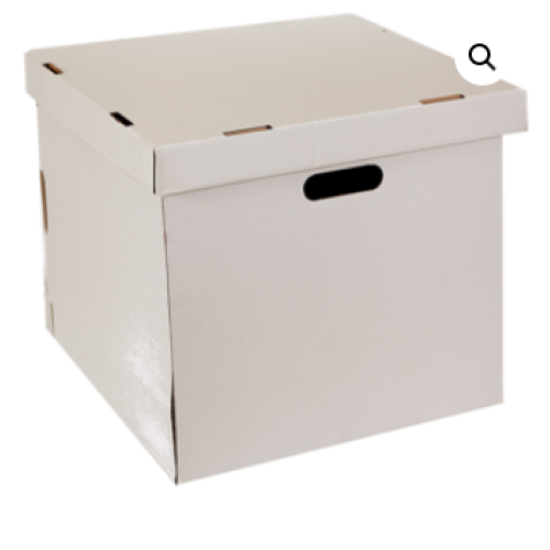 White C/Box- 3D high No Window- LRG