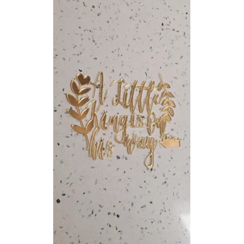 Custom Acrylic and Gloss Printed Cake Toppers